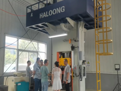 拥有4台华隆伺螺旋压力机的俄罗斯客户再次到访华隆深入合作